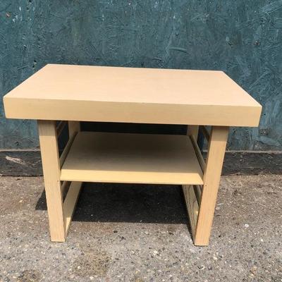 #6 - Mid Century Blonde Wood Side Table