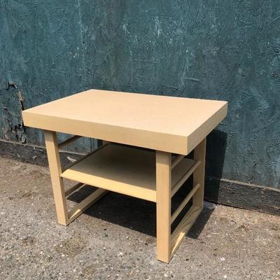 #6 - Mid Century Blonde Wood Side Table