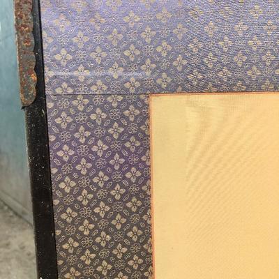 #70 - Hand Painted Iris Privacy Screen