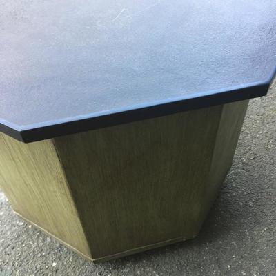 #92 - Vintage Octagon Side Table w/ Stone Top