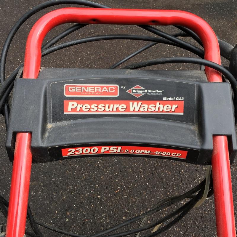 Lot 177 Generac Pressure Washer 4698