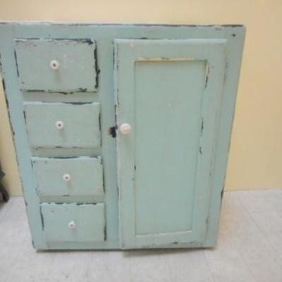 Lot 661 - Shabby Chic Cabinet w/ Drawers