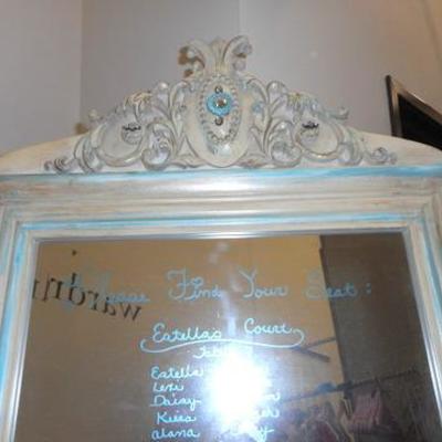 Lot 664 - Fabulous Shabby Chic Easel Floor Mirror