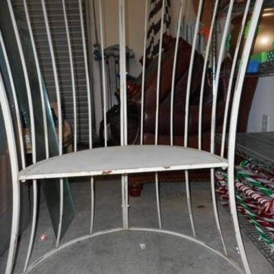 Lot 665 - Gotta See!  Wrought Iron Birdcage Chair