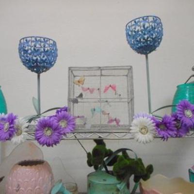 Lot 809 - Huge Fairy Lot of Goodies & Decor + Bakers Rack
