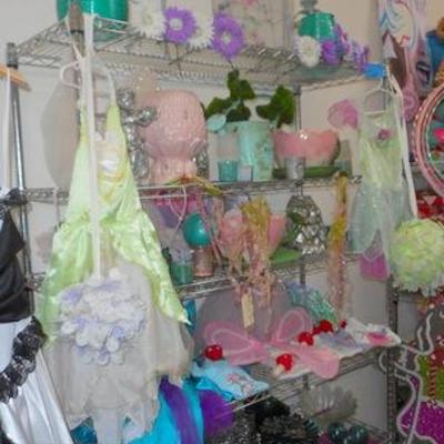 Lot 809 - Huge Fairy Lot of Goodies & Decor + Bakers Rack