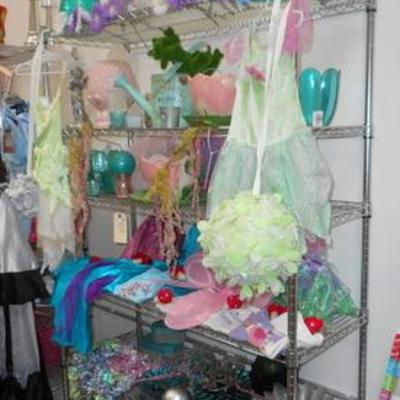 Lot 809 - Huge Fairy Lot of Goodies & Decor + Bakers Rack