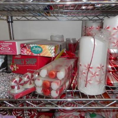 Lot 810 - Toyland Candy land Themed Decor w/ Bakers Rack