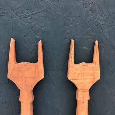 #95 - Hand Carved Canoe Paddles 