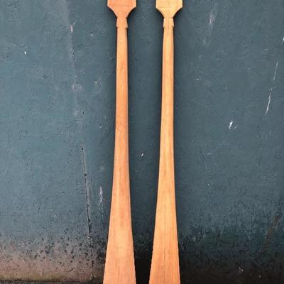 #95 - Hand Carved Canoe Paddles 