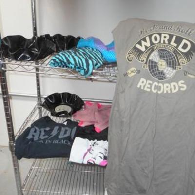 Lot 815 - 80s Prom Theme / Karaoke Machine & Stainless Bakers Rack