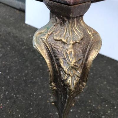 #96 - Ornate Brass Side Table Frame 