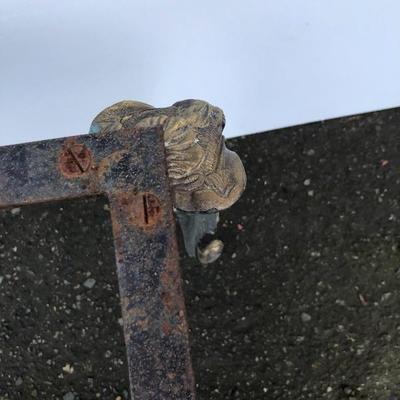 #96 - Ornate Brass Side Table Frame 