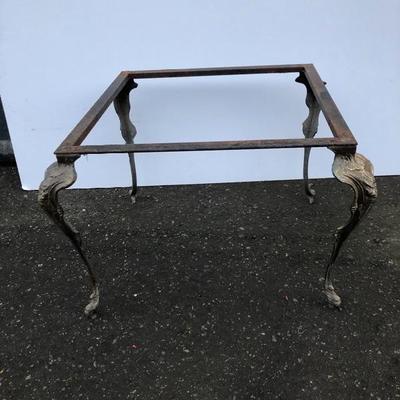 #96 - Ornate Brass Side Table Frame 