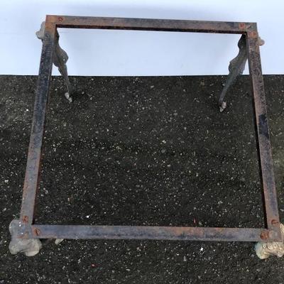#96 - Ornate Brass Side Table Frame 