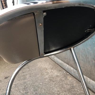#41 - Modern Tan and Brown Leather Chair
