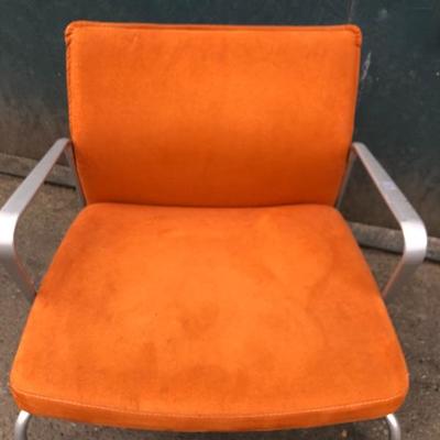 #85 - Mid Century Modern Keilhauer Orange Chair European Design