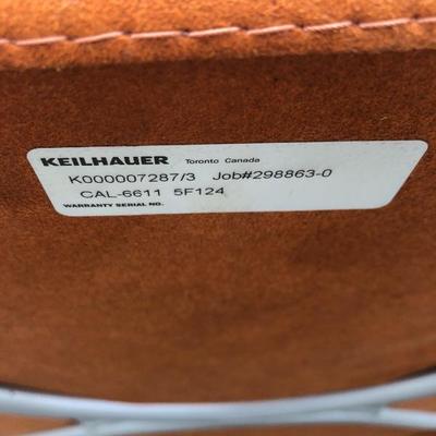 #85 - Mid Century Modern Keilhauer Orange Chair European Design