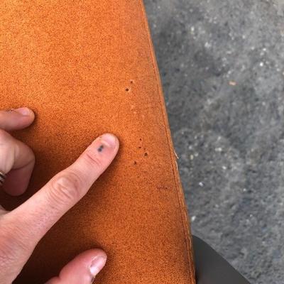 #85 - Mid Century Modern Keilhauer Orange Chair European Design