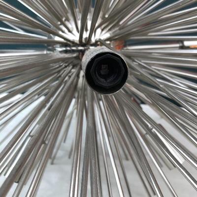 #101 - Mid Century Chrome Starburst Chandelier 