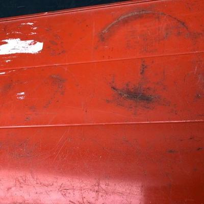 #102 - Orange Industrial Metal Storage Shelf 