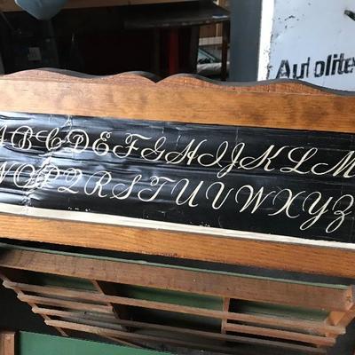 #103 - Vintage School House A-Frame Chalkboard
