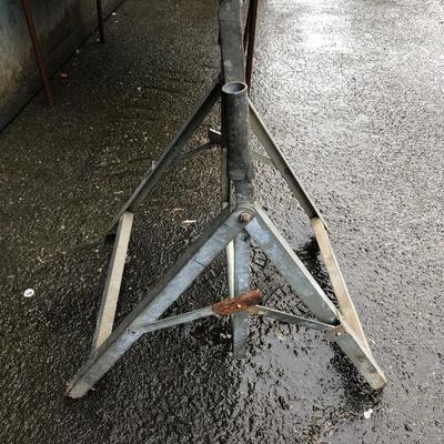 #104 - Vintage Steel Frame "Men Working" A-Frame Sign 