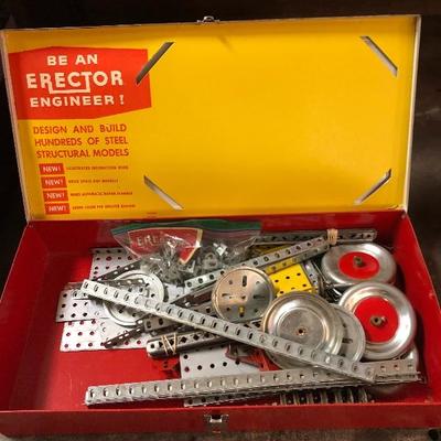 #105 - Collection of Three Erector Sets