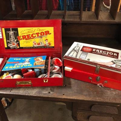 #105 - Collection of Three Erector Sets