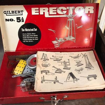 #105 - Collection of Three Erector Sets
