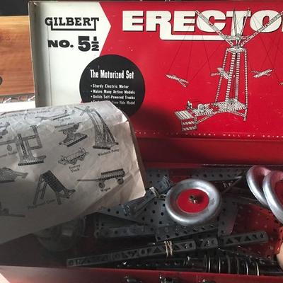 #105 - Collection of Three Erector Sets