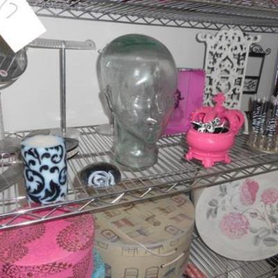 Lot 817  Fashionista Lot w/ Bakers Rack / Lots of Cool Misc. 