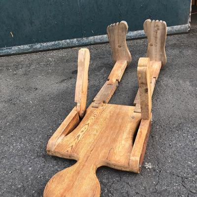 #88 - Vintage Wooden Man with Movable Joints Sculpture Statue