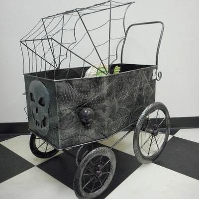Lot 674 - Awesome Metal Halloween Coffin Wagon