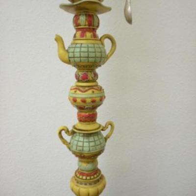 Lot 679 - Unique Whisical Teacup Teapot Lamp 