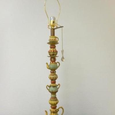 Lot 679 - Unique Whisical Teacup Teapot Lamp 