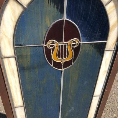 #108 - Pair of Stained Glass Windows 