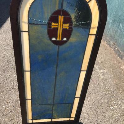 #108 - Pair of Stained Glass Windows 