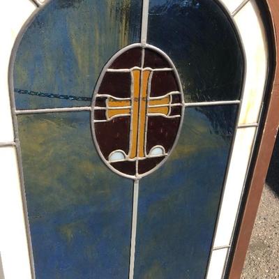 #108 - Pair of Stained Glass Windows 