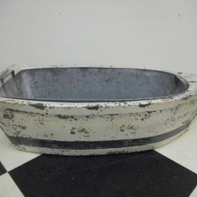 Lot 680 - NICE Lg. Wooden Boat Ice Bucket & & Wooden Pogo Stick