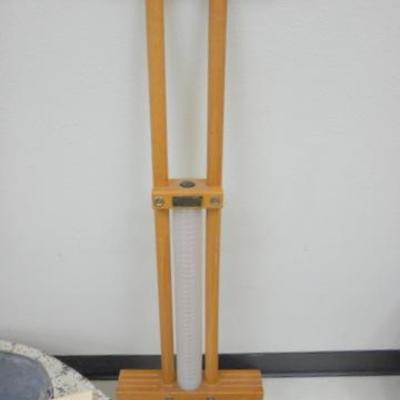 Lot 680 - NICE Lg. Wooden Boat Ice Bucket & & Wooden Pogo Stick