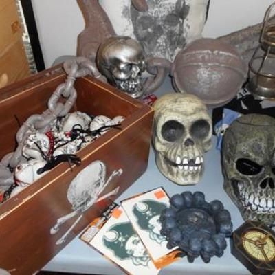 Lot 684 - Pirates Lot of Goodies & Costumes & Props