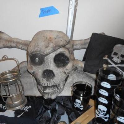 Lot 684 - Pirates Lot of Goodies & Costumes & Props