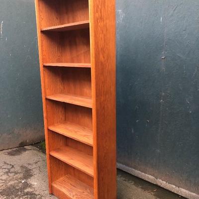 #84 - Tall Wood Bookshelf 