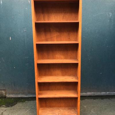 #84 - Tall Wood Bookshelf 