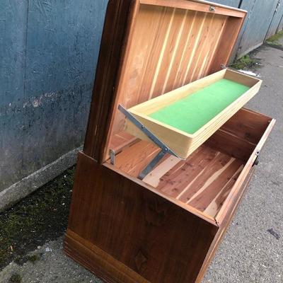 #109 - Vintage Cavalier Waterfall Cedar Chest 