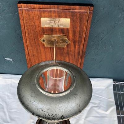 #110 - 1885 Northern Pacific Railway Private Car Lamp