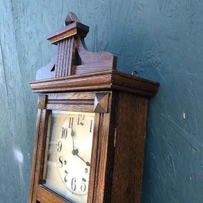 #33 - Vintage Ansonia Eight Day Wall Clock w/ Cathedral Gong