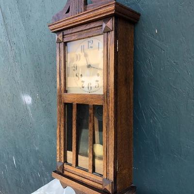#33 - Vintage Ansonia Eight Day Wall Clock w/ Cathedral Gong