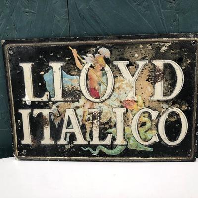 #112 - Lloyd Italico Collectible Metal Sign
